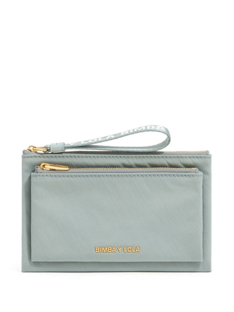 Bimba y Lola logo-lettering double purse - Green von Bimba y Lola