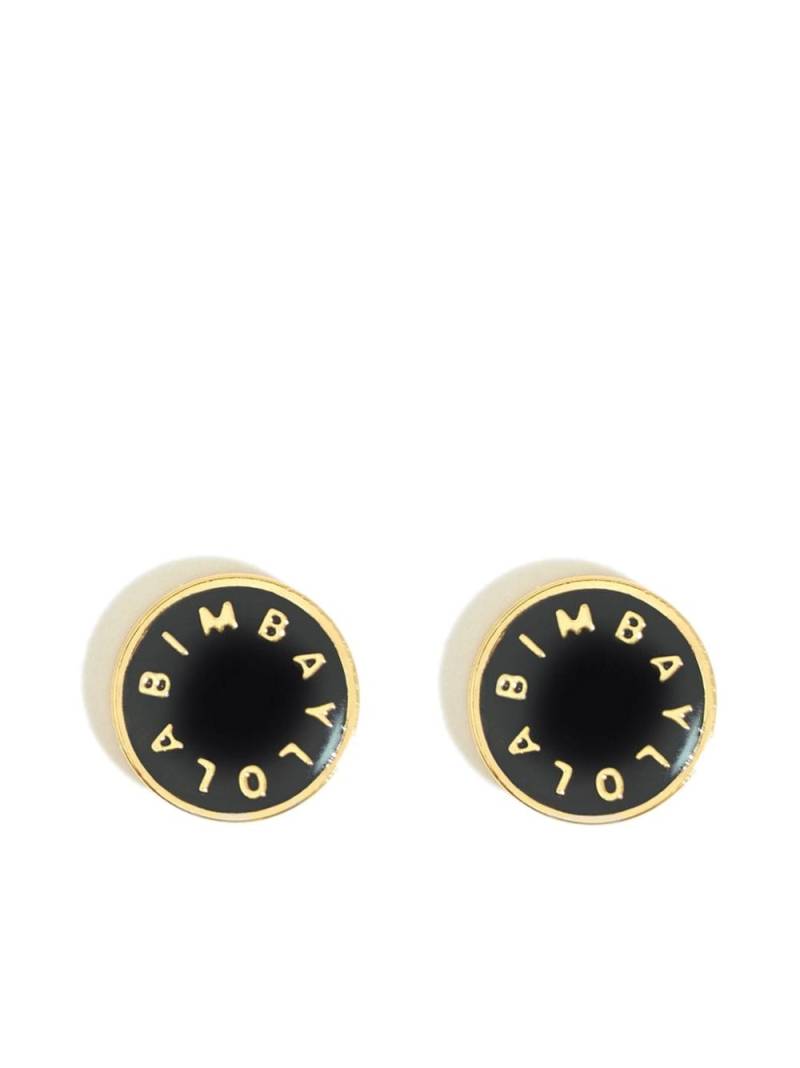 Bimba y Lola logo-lettering earrings - Black von Bimba y Lola