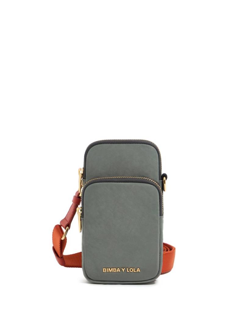 Bimba y Lola logo-lettering phone pouch - Grey von Bimba y Lola