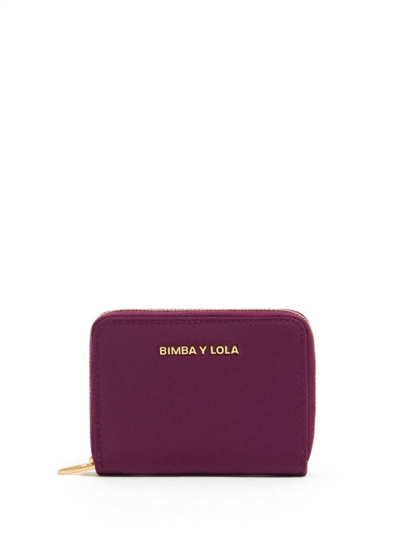 Bimba y Lola logo-lettering purse - Purple von Bimba y Lola