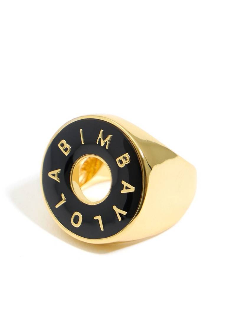 Bimba y Lola logo-lettering rings - Black von Bimba y Lola