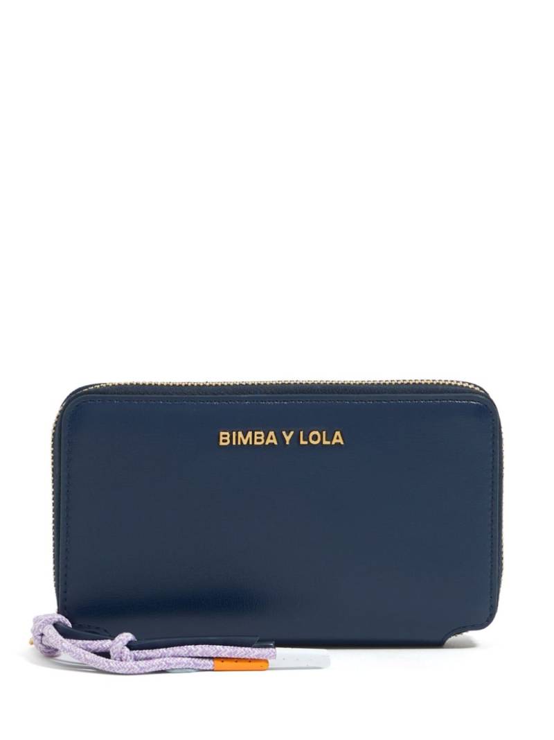 Bimba y Lola logo-lettering wallet - Blue von Bimba y Lola