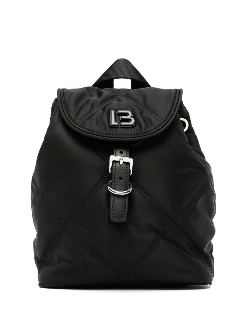 Bimba y Lola logo-plaque quilted backpack - Black von Bimba y Lola