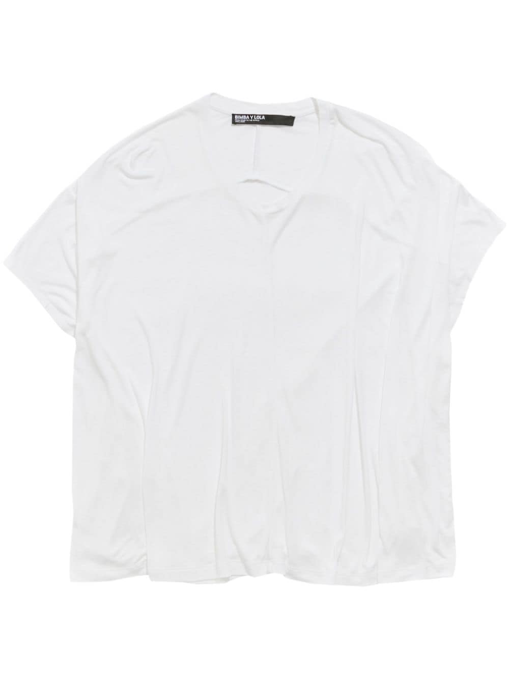 Bimba y Lola logo-tag jersey T-shirt - White von Bimba y Lola