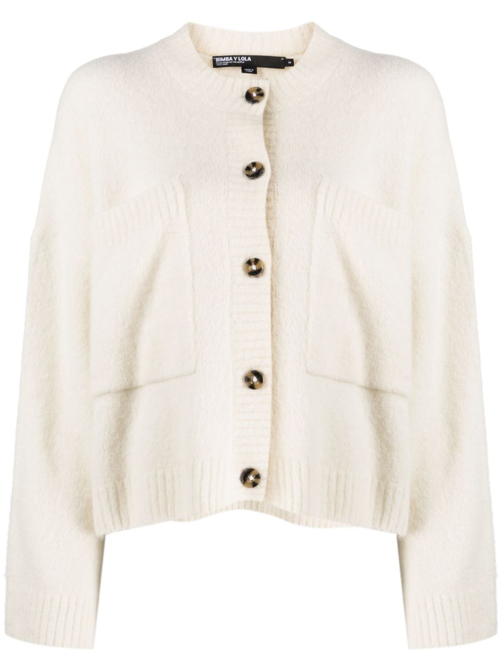 Bimba y Lola maxi-pockets buttoned cardigan - White von Bimba y Lola