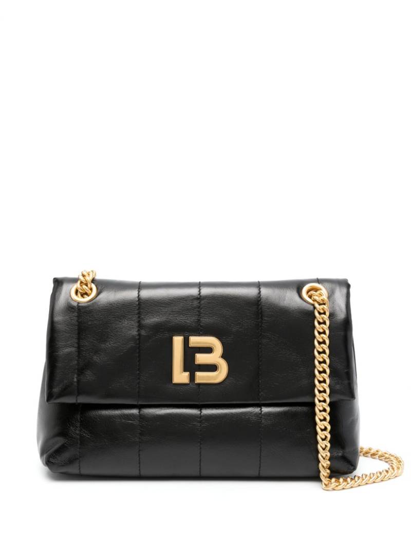 Bimba y Lola medium leather flap bag - Black von Bimba y Lola