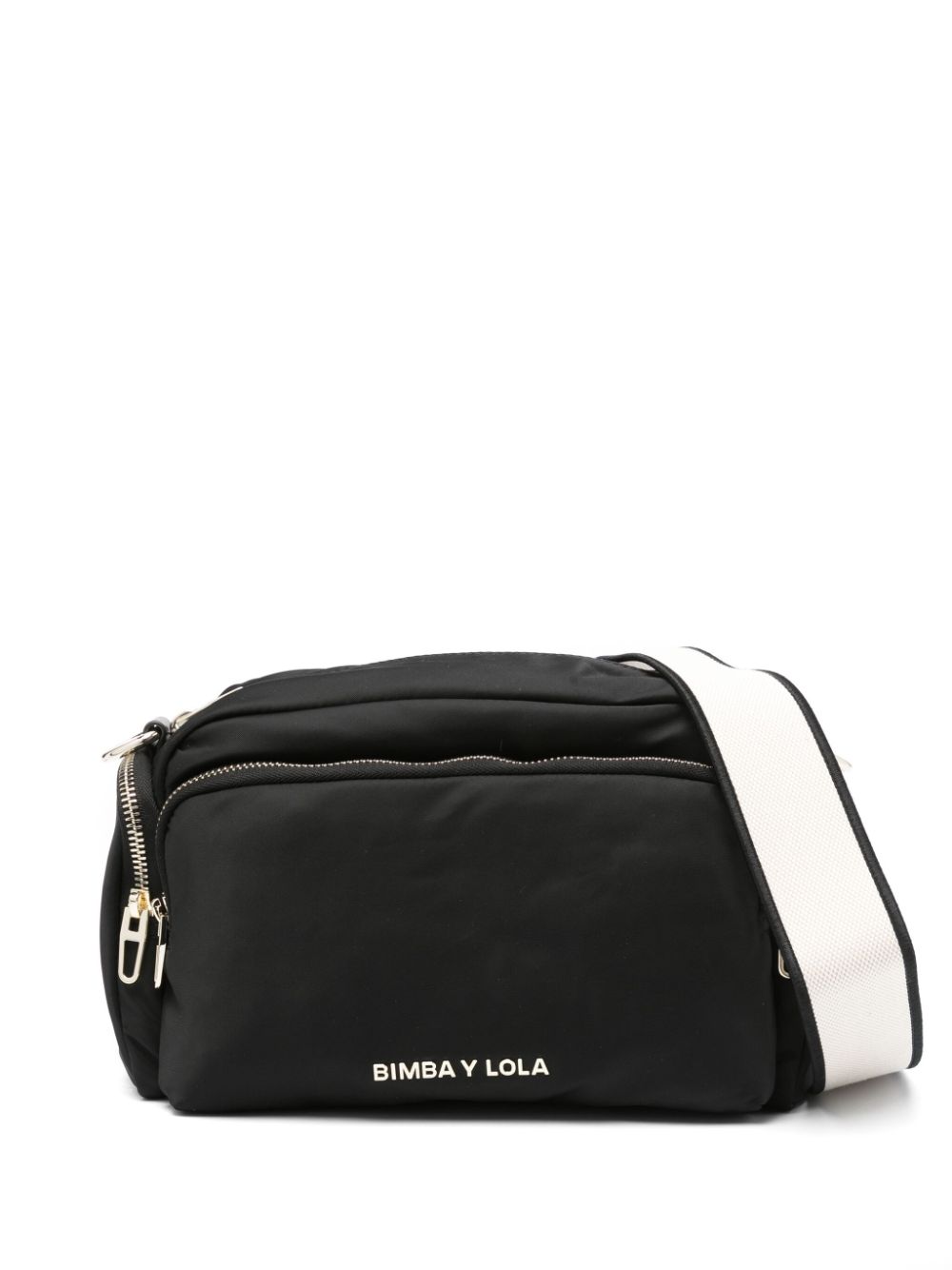 Bimba y Lola medium logo-lettering crossbody bag - Black von Bimba y Lola