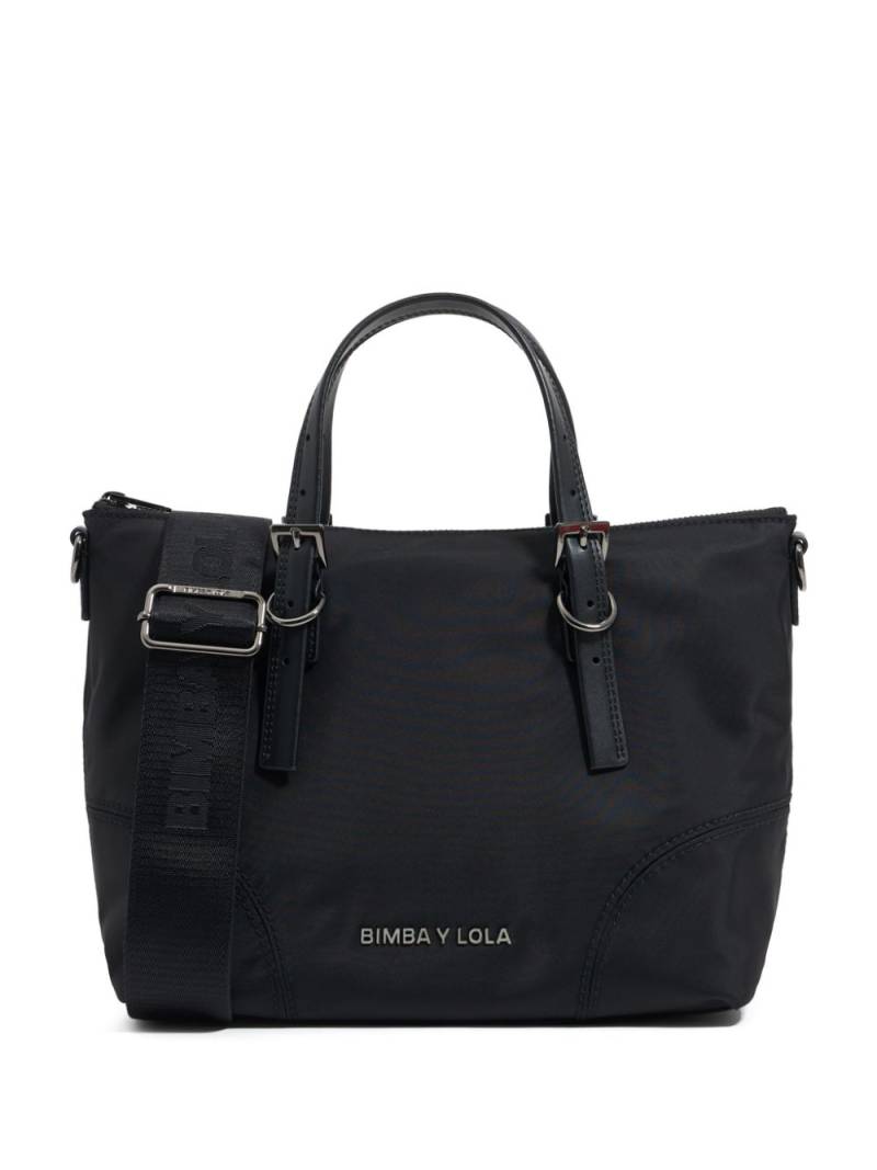 Bimba y Lola medium panelled tote bag - Black von Bimba y Lola