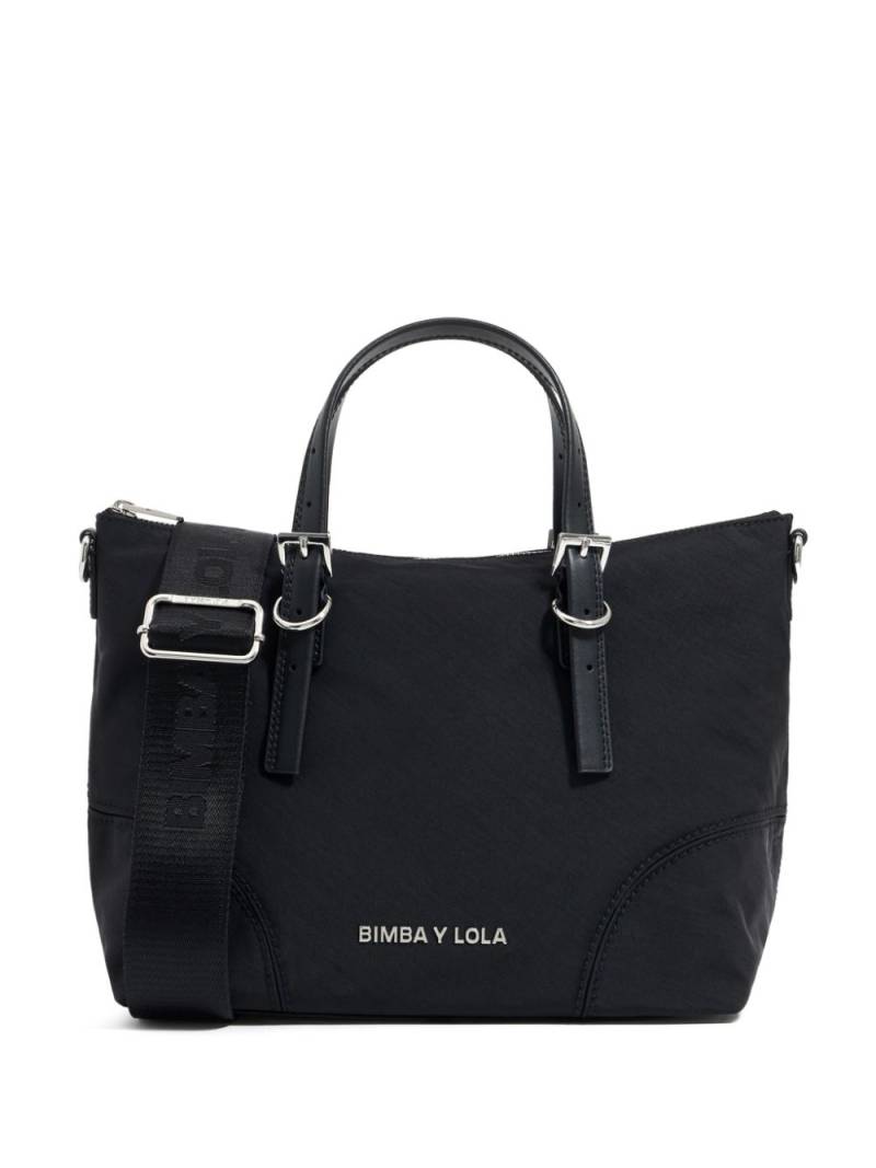 Bimba y Lola medium panelled tote bag - Black von Bimba y Lola