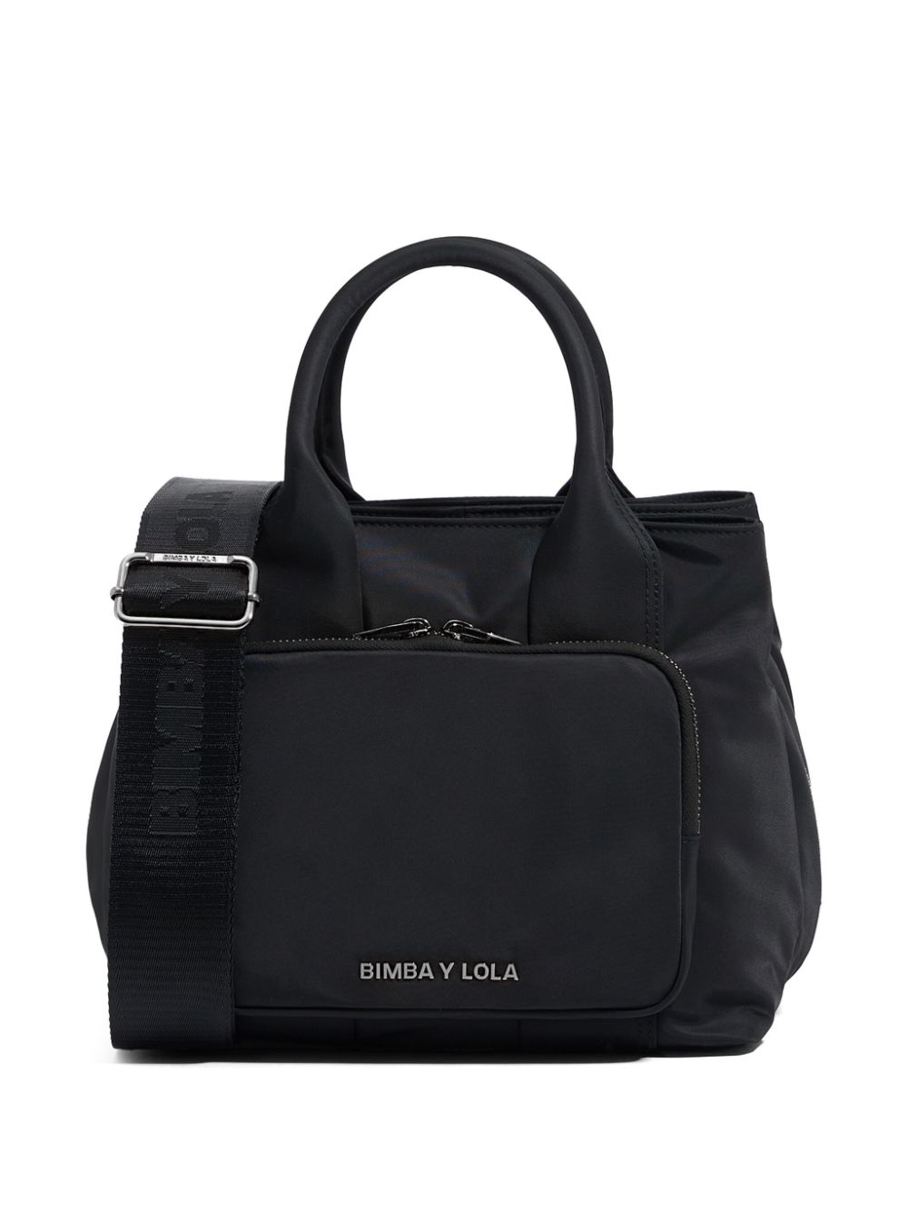 Bimba y Lola medium zip-pocket tote bag - Black von Bimba y Lola