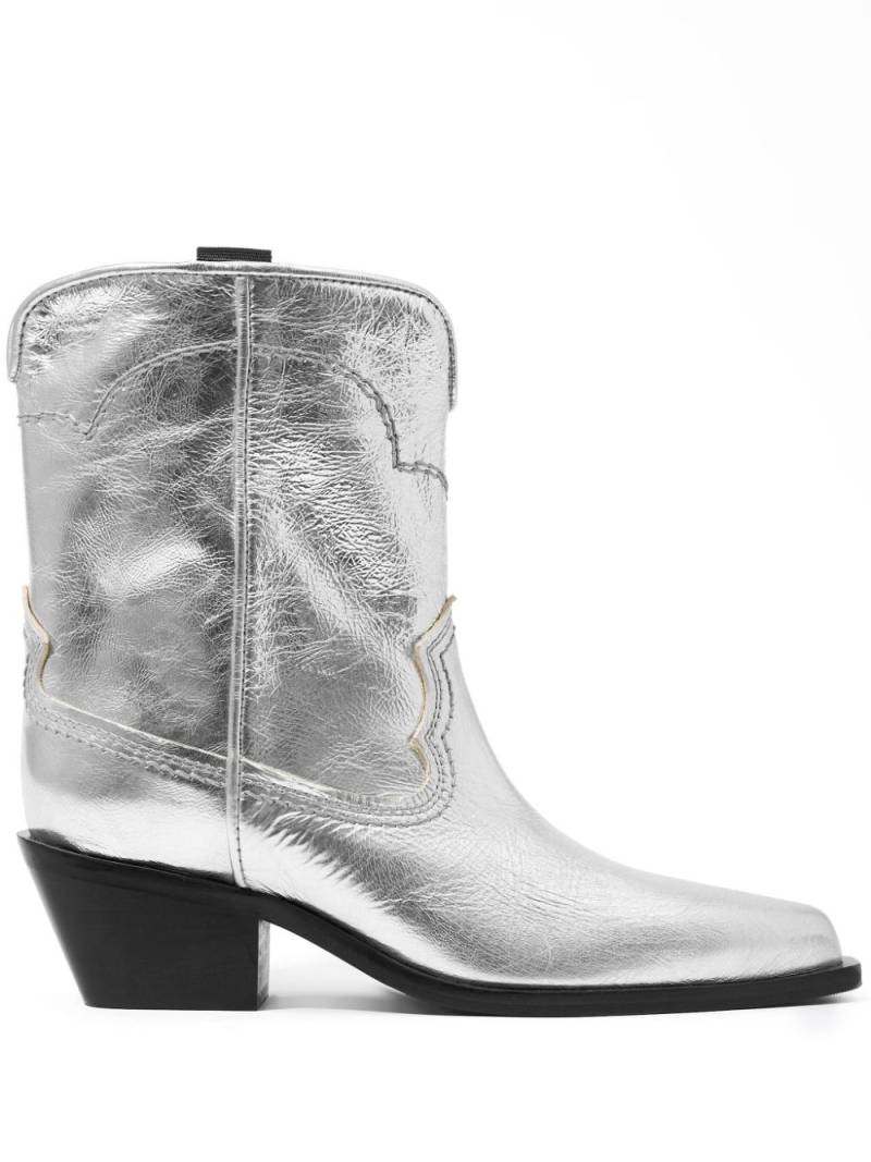 Bimba y Lola metallic cowboy boots - Silver von Bimba y Lola