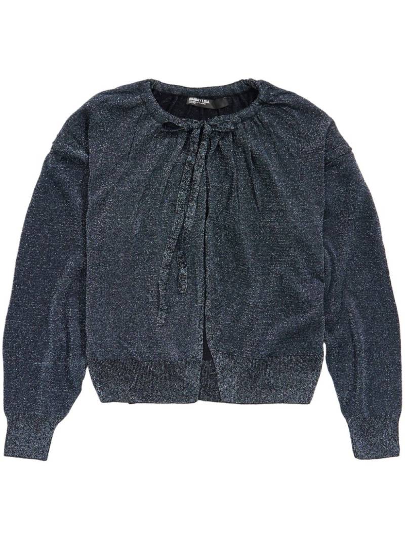 Bimba y Lola metallic-threading cardigan - Blue von Bimba y Lola