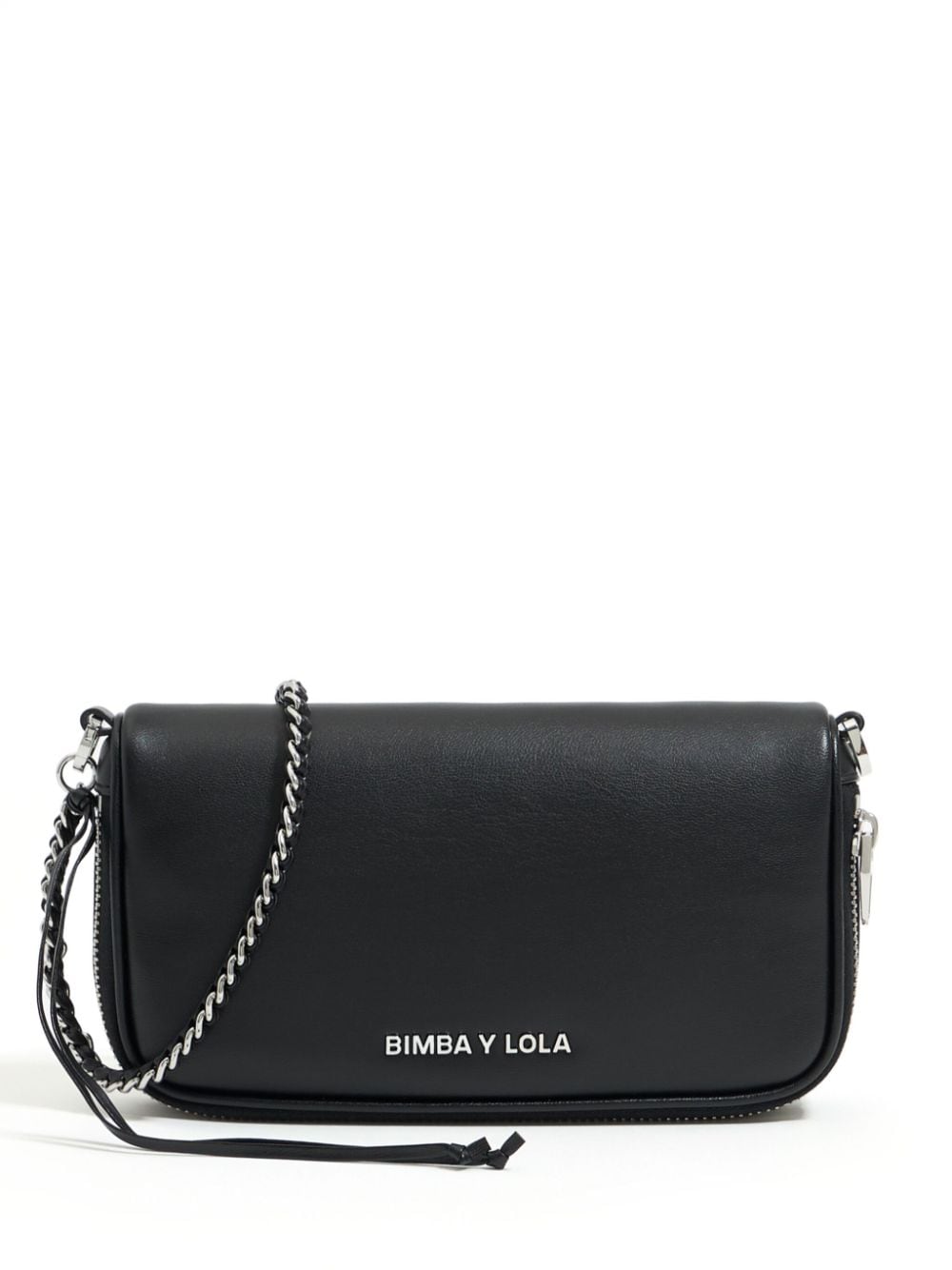 Bimba y Lola mini leather crossbody bag - Black von Bimba y Lola