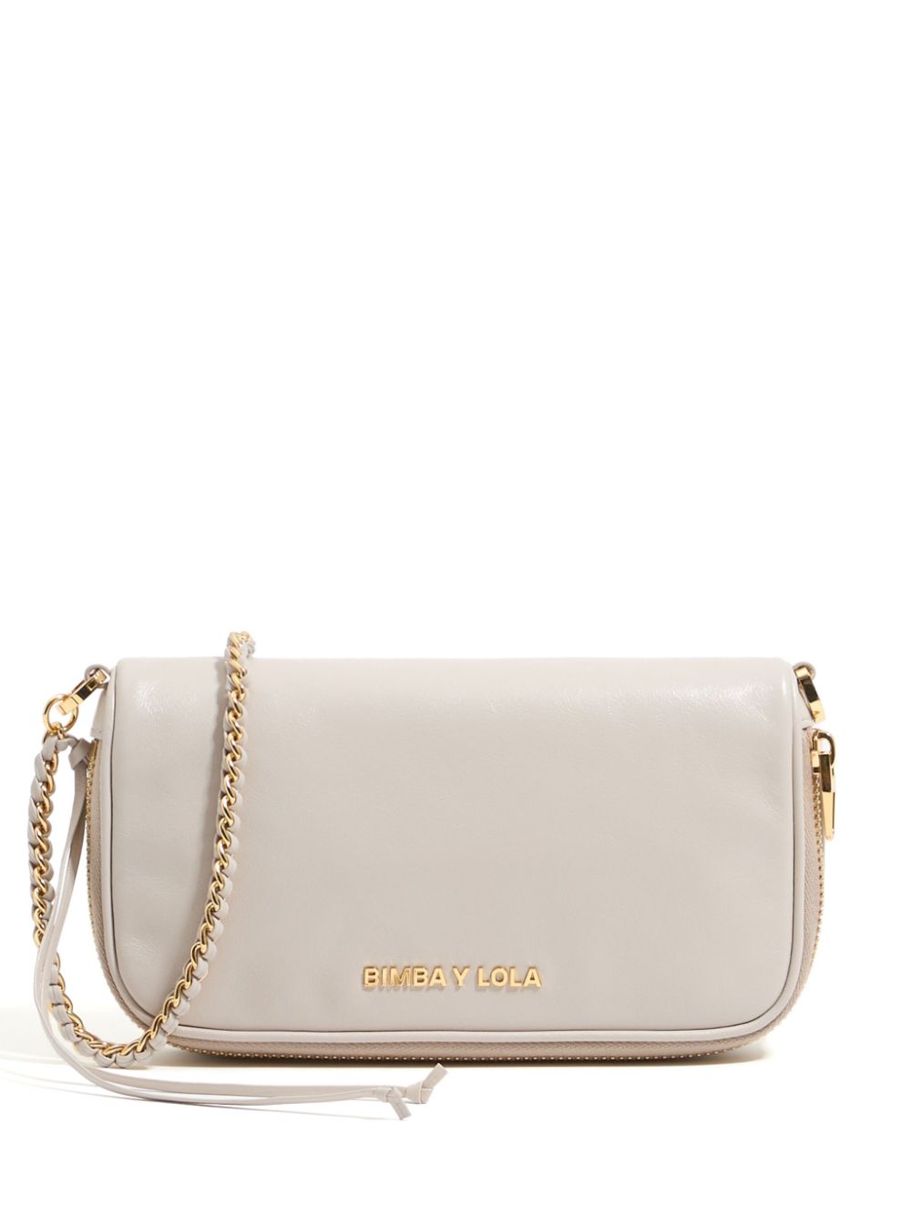 Bimba y Lola mini leather crossbody bag - Neutrals von Bimba y Lola