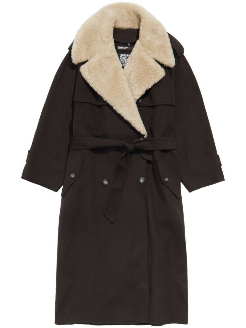 Bimba y Lola notched-lapels coat - Brown von Bimba y Lola