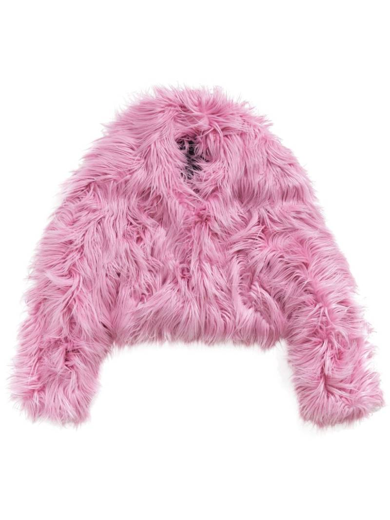 Bimba y Lola oversize faux fur jacket - Pink von Bimba y Lola