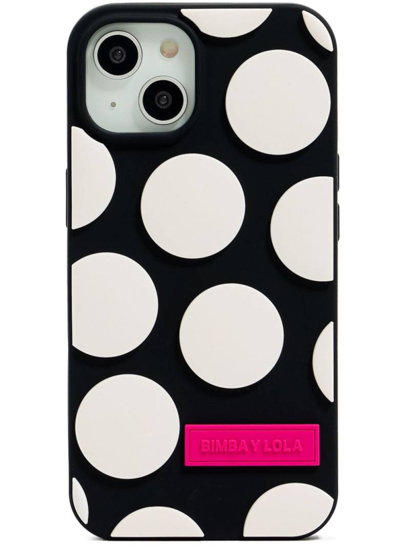 Bimba y Lola polka-dot iPhone 14 case - Black von Bimba y Lola