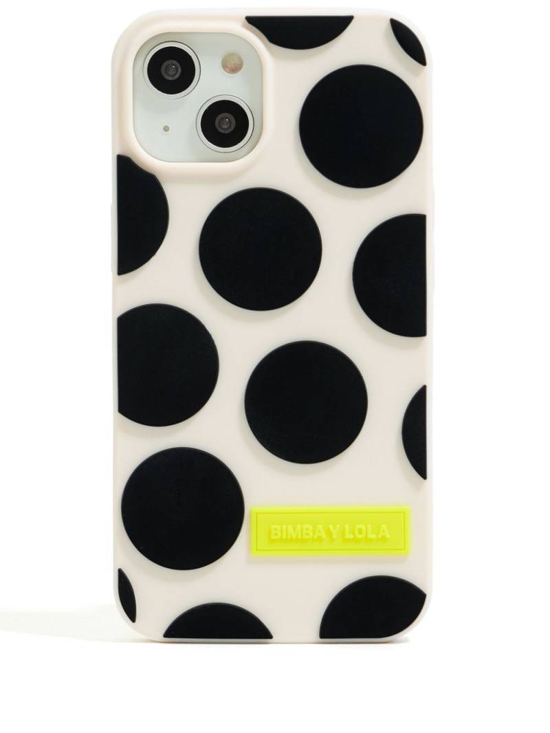 Bimba y Lola polka-dot iPhone 15 case - Neutrals von Bimba y Lola