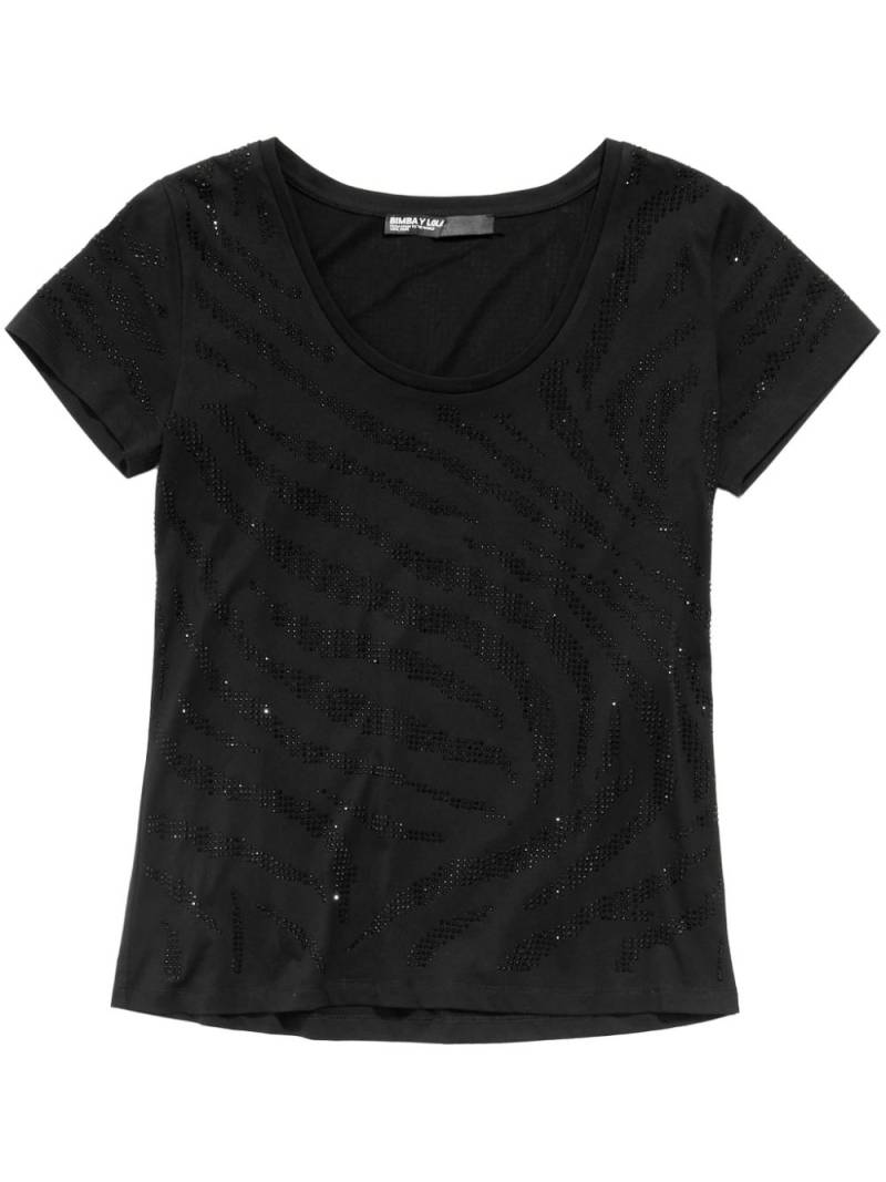 Bimba y Lola rhinestone-embellished T-shirt - Black von Bimba y Lola