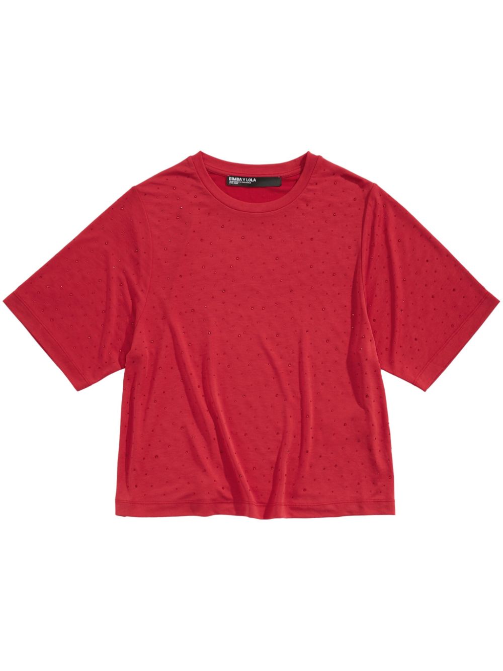 Bimba y Lola rhinestone-embellished T-shirt - Red von Bimba y Lola