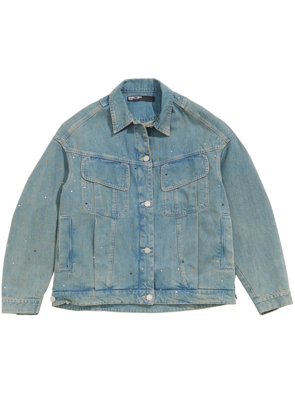 Bimba y Lola rhinestone-embellished denim jacket - Blue von Bimba y Lola