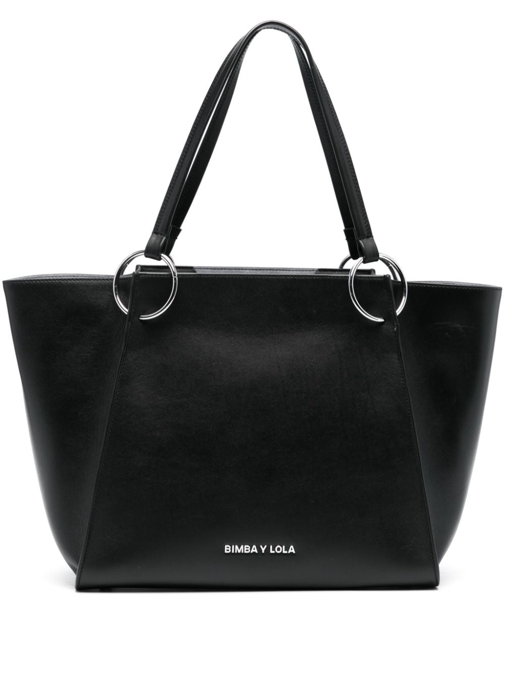 Bimba y Lola ring-embellished tote bag - Black von Bimba y Lola