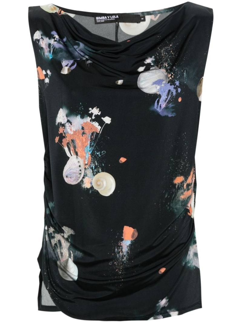 Bimba y Lola shells-print tank top - Blue von Bimba y Lola