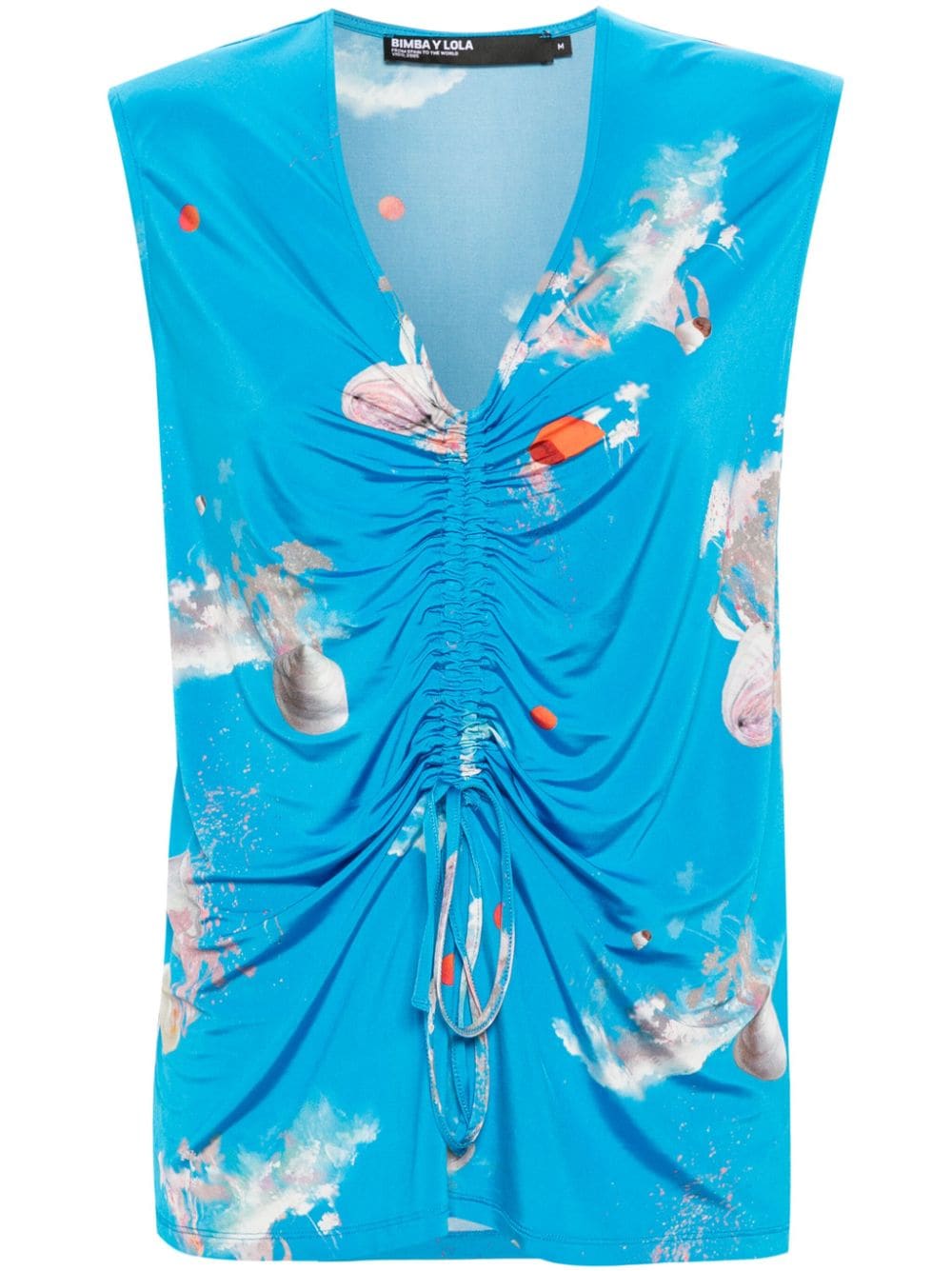 Bimba y Lola shells-print tank top - Blue von Bimba y Lola