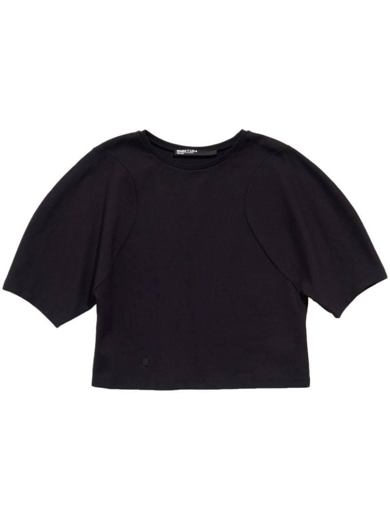 Bimba y Lola short-sleeve knitted T-shirt - Black von Bimba y Lola