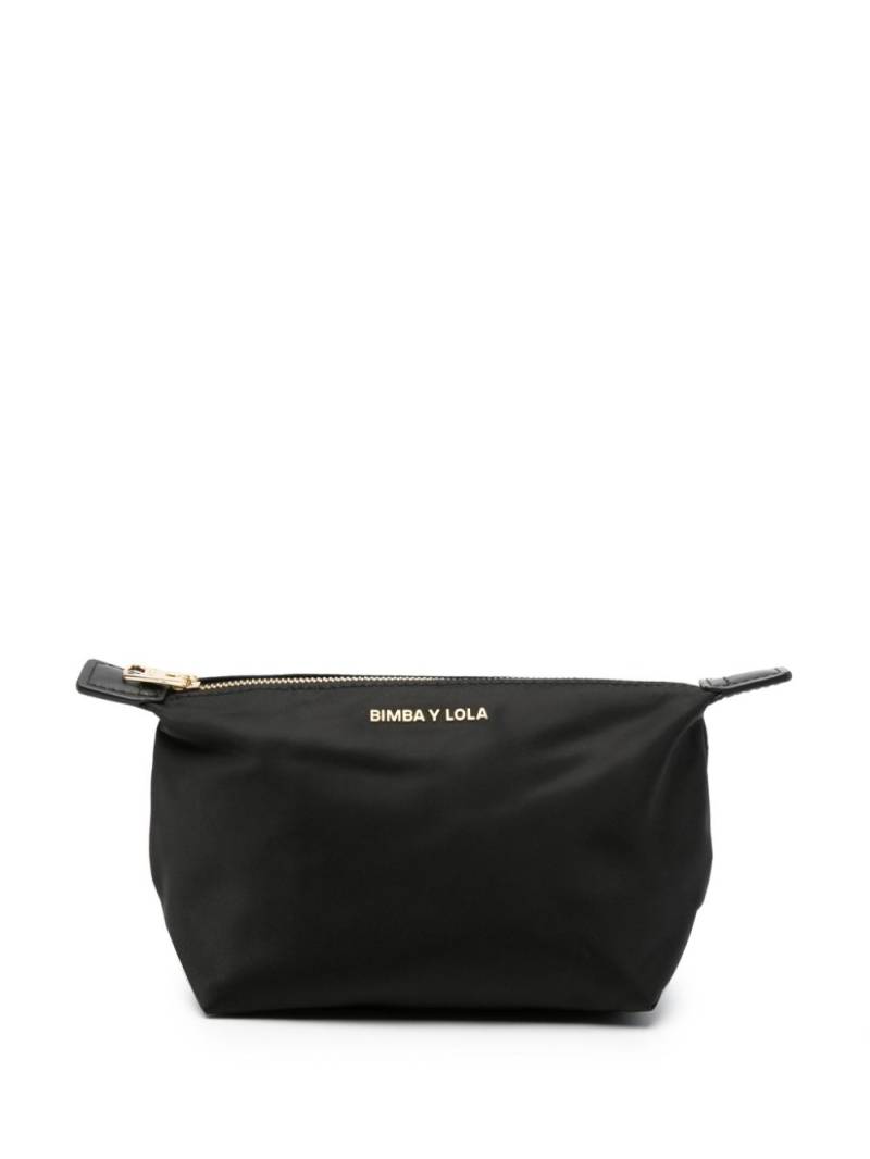 Bimba y Lola small Trapezium makeup bag - Black von Bimba y Lola