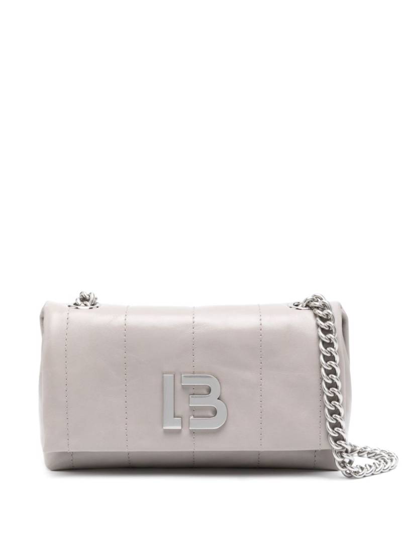 Bimba y Lola small leather flap bag - Grey von Bimba y Lola