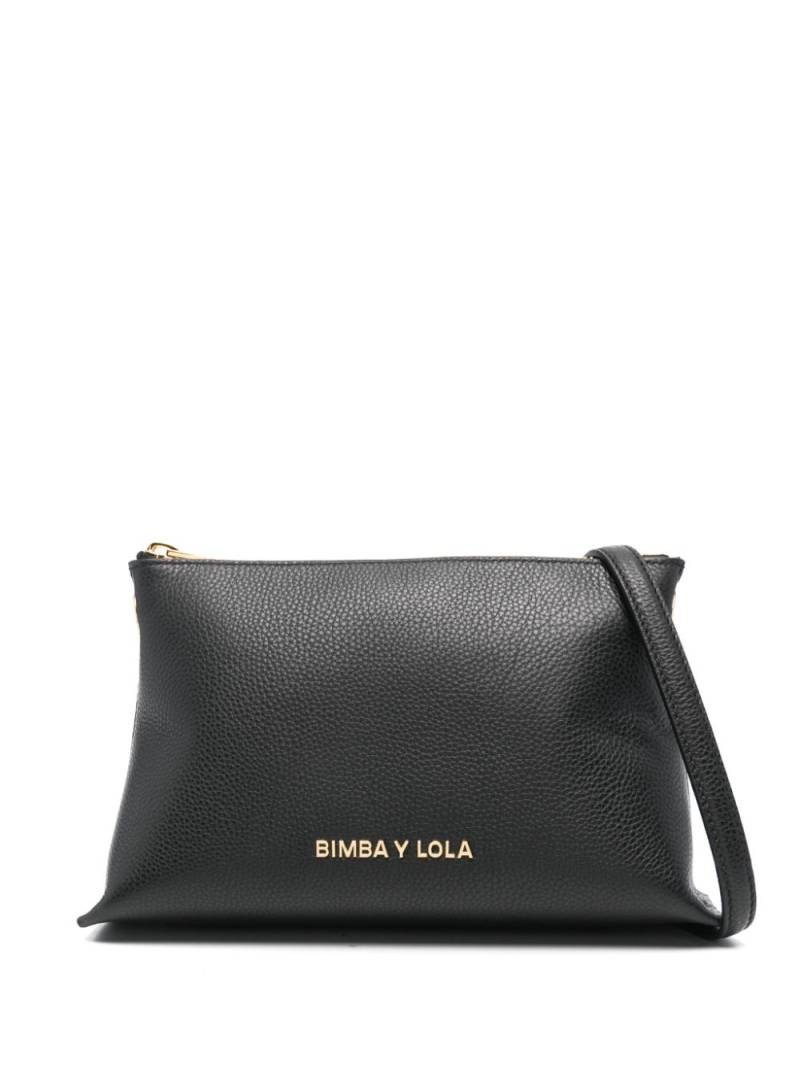 Bimba y Lola small logo-lettering cross body bag - Black von Bimba y Lola