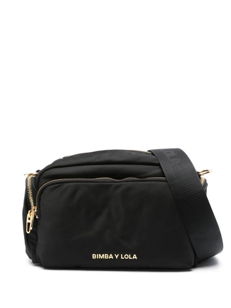 Bimba y Lola small logo-lettering crossbody bag - Black von Bimba y Lola