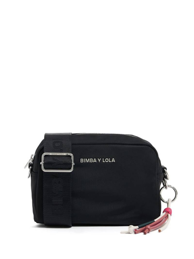 Bimba y Lola small logo-lettering crossbody bag - Black von Bimba y Lola