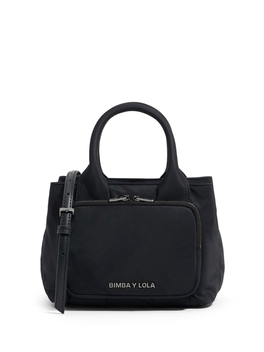 Bimba y Lola small logo-lettering tote bag - Black von Bimba y Lola