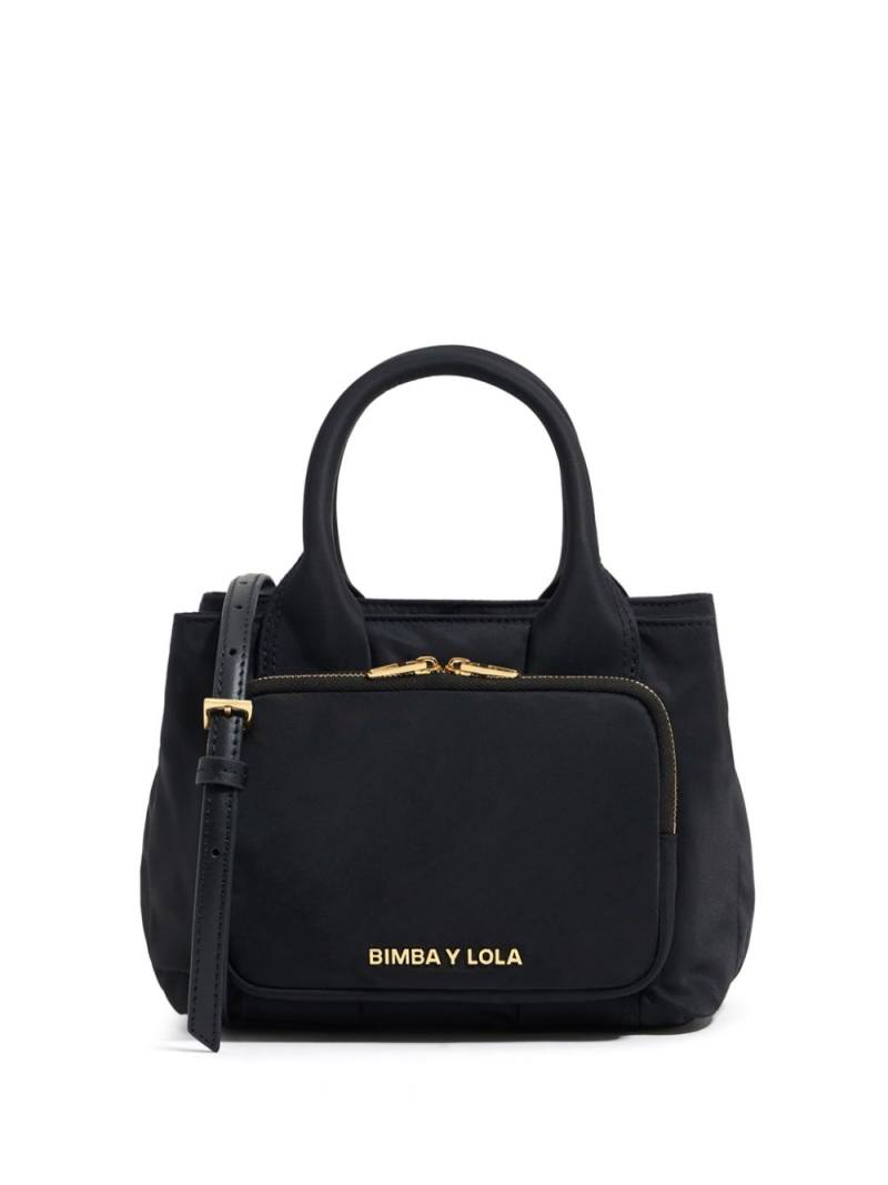 Bimba y Lola small zip-pocket tote bag - Black von Bimba y Lola