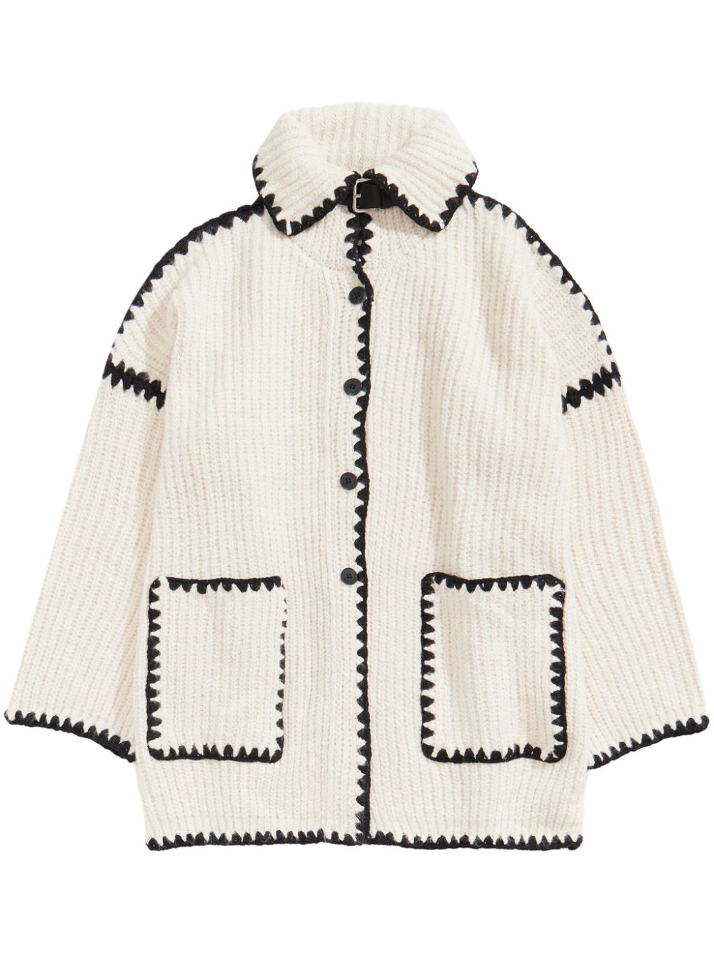 Bimba y Lola stitch-detailing cardigan - White von Bimba y Lola