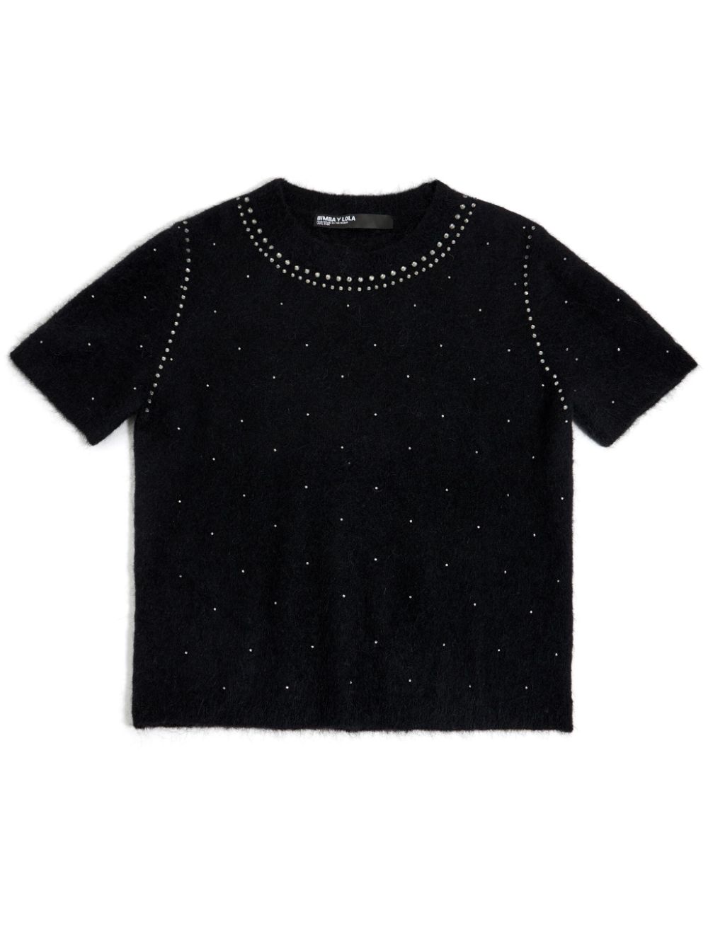 Bimba y Lola studded knit top - Black von Bimba y Lola