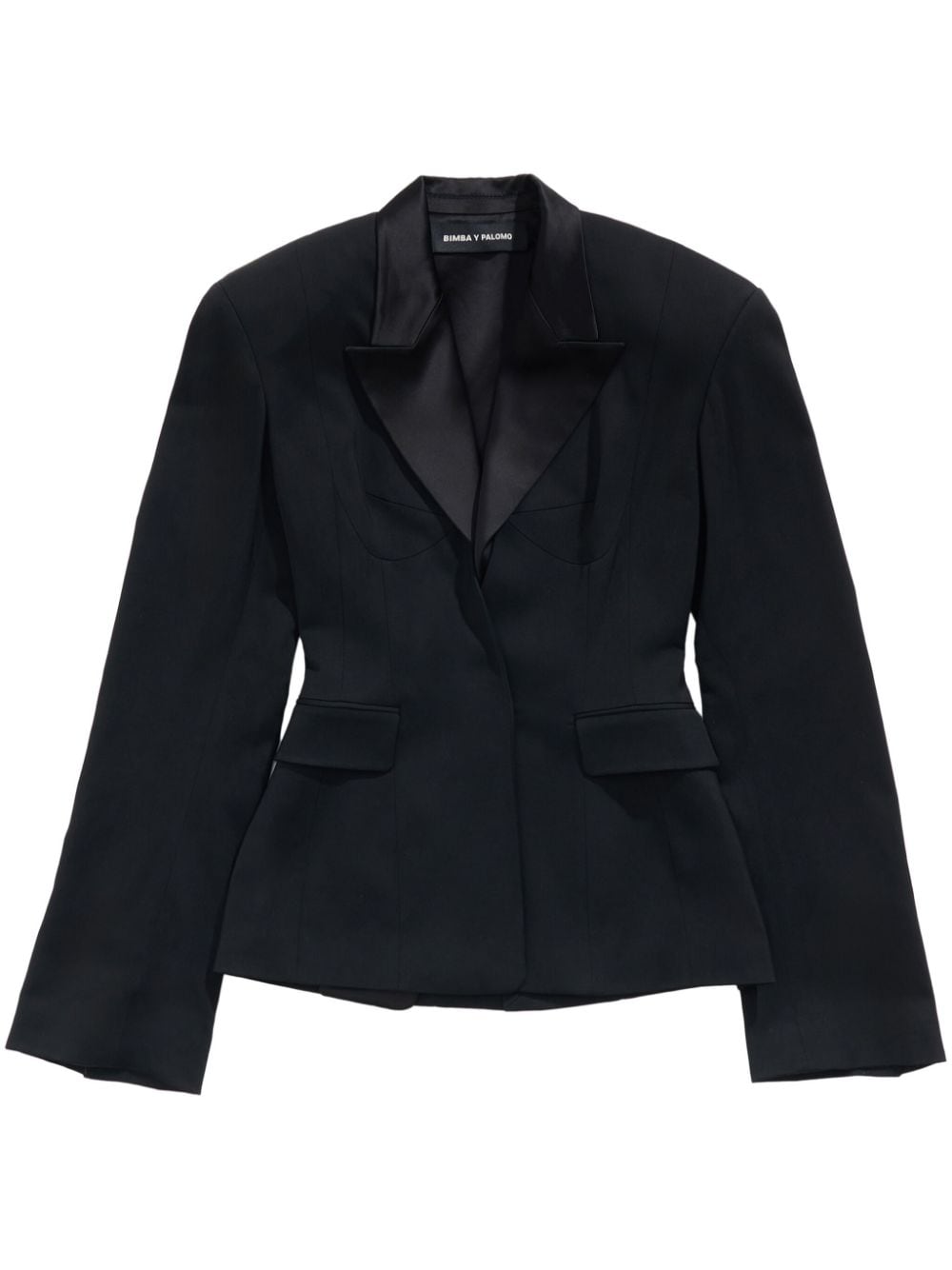 Bimba y Lola v-neck fitted jacket - Black von Bimba y Lola