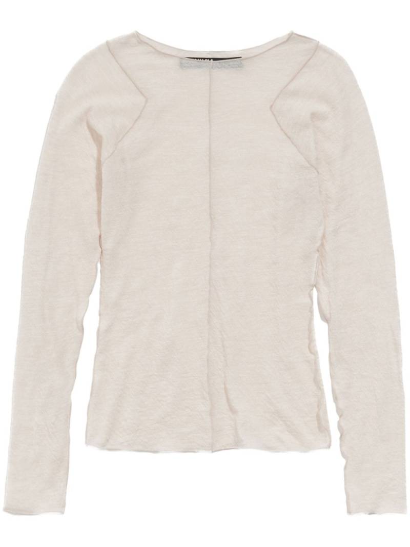 Bimba y Lola wool T-shirt - Neutrals von Bimba y Lola