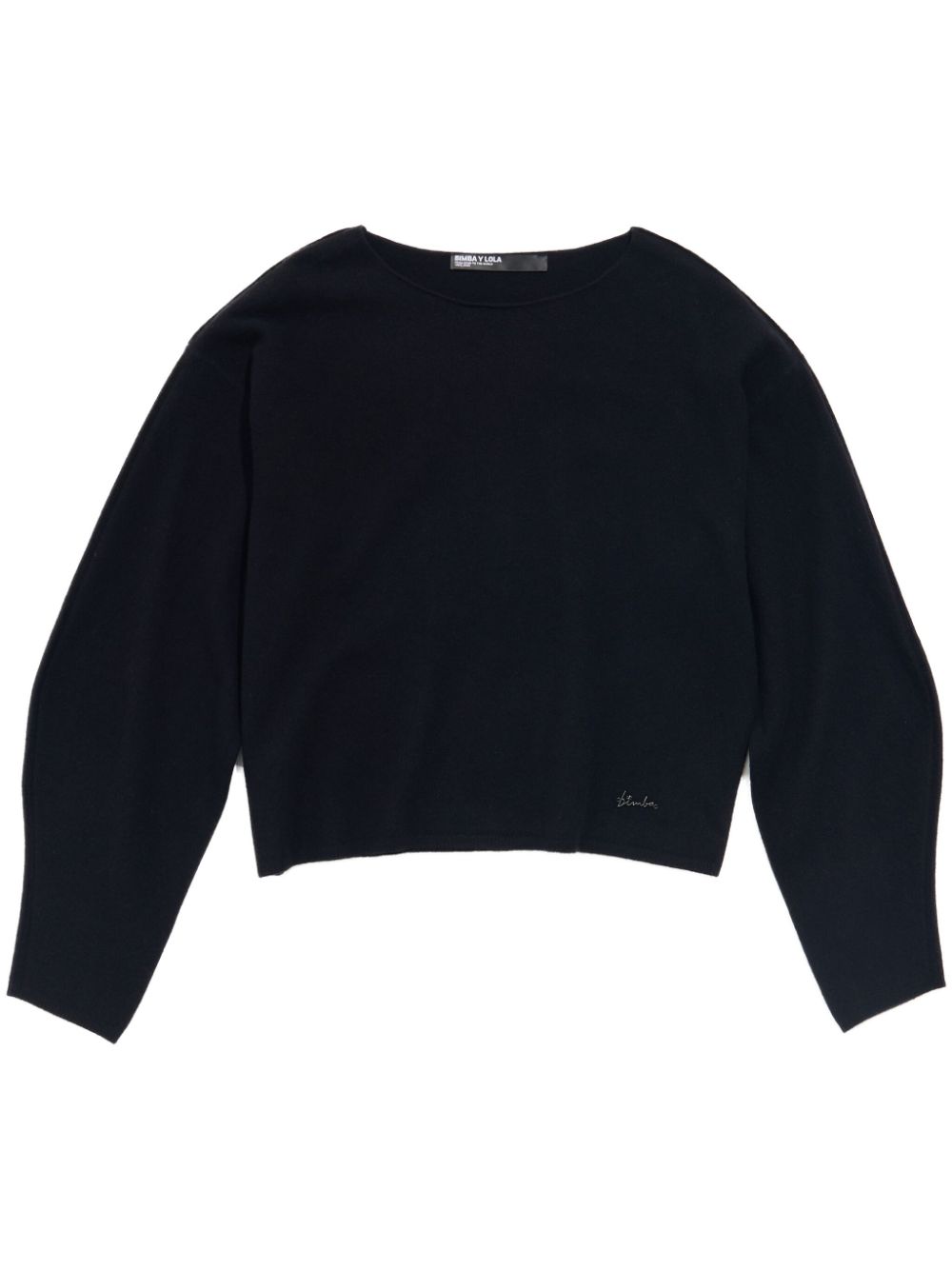 Bimba y Lola wool boat-neck sweater - Black von Bimba y Lola