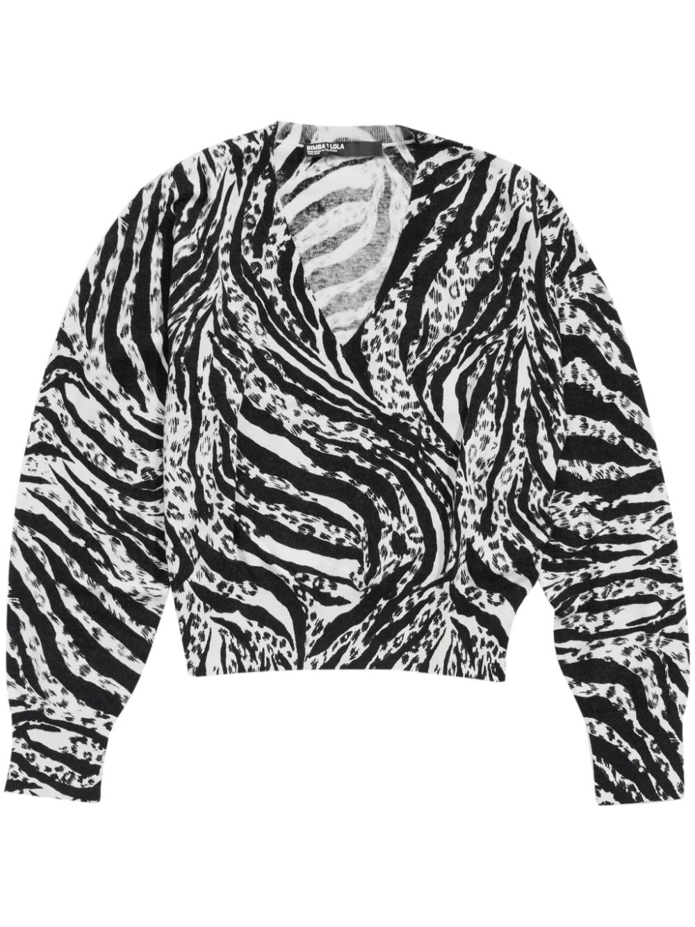 Bimba y Lola zebra-print jumper - Black von Bimba y Lola