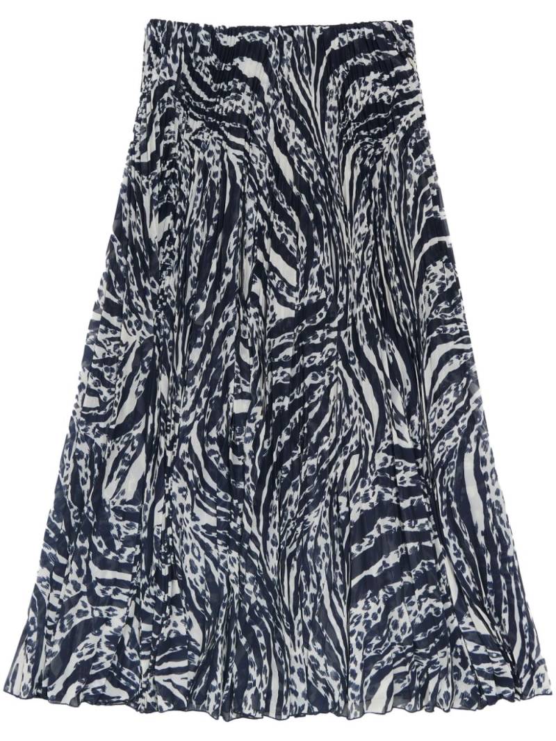 Bimba y Lola zebra-print midi skirt - Black von Bimba y Lola