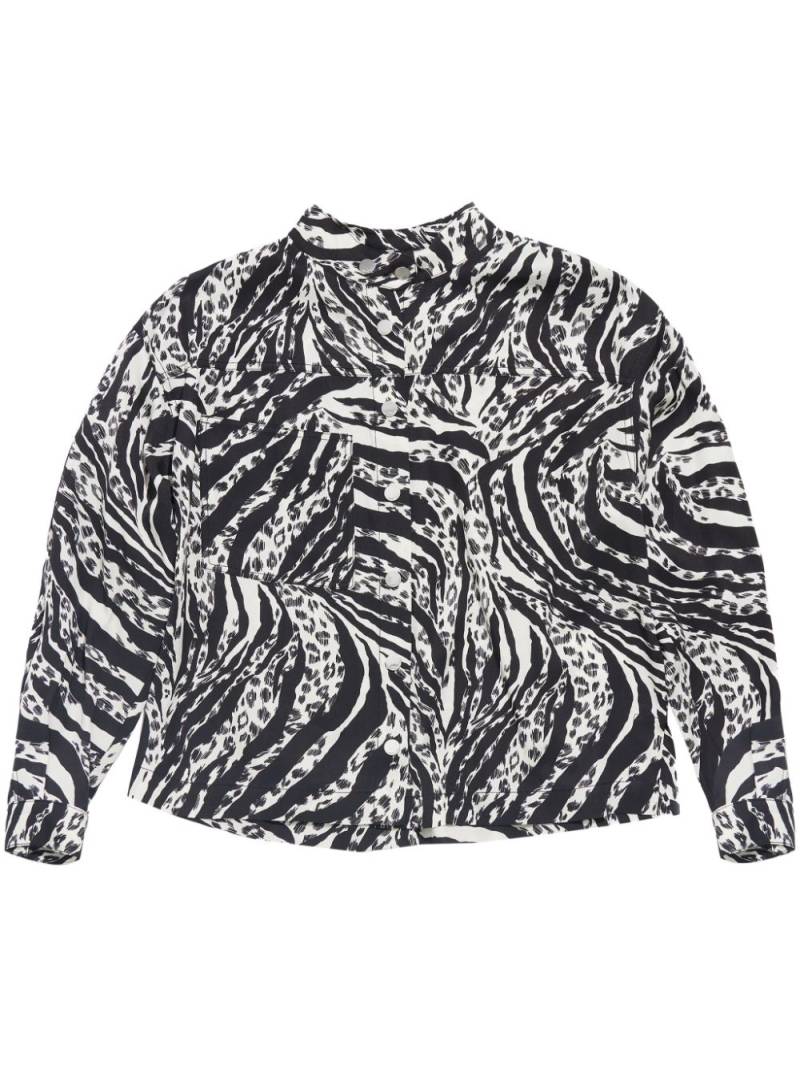 Bimba y Lola zebra-print shirt - Black von Bimba y Lola