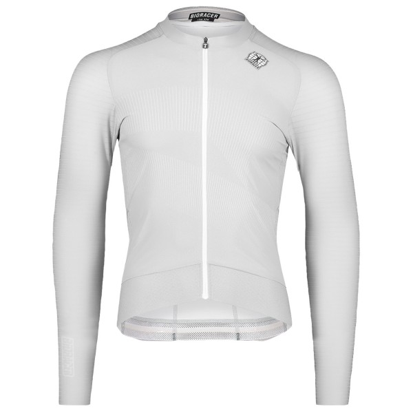 Bioracer - Epic L/S Jersey - Velotrikot Gr L grau/weiß von Bioracer