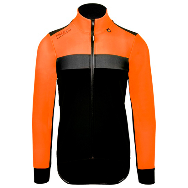 Bioracer - Spitfire Tempest Protect Winter Jacket Fluo - Velojacke Gr L schwarz/orange von Bioracer