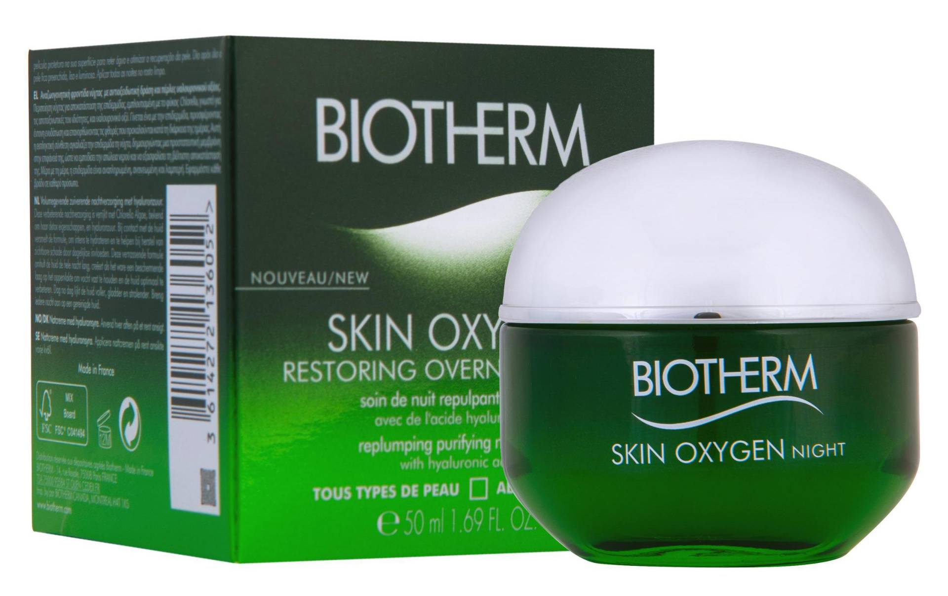 BIOTHERM Anti-Aging-Creme »Skin Oxygen Night 50 ml«, Premium Kosmetik von Biotherm