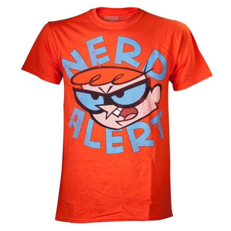 T-shirt - Dexters Labor - Nerd Alert Herren  M von Bioworld