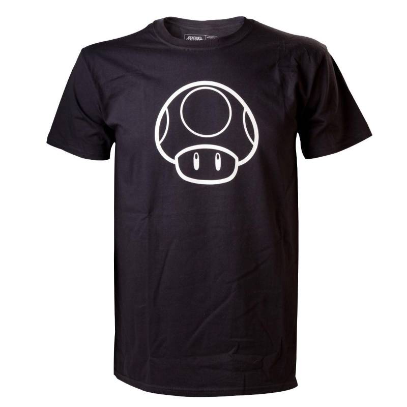 T-shirt - Nintendo - Blacklight Mushroom Herren  XL von Bioworld