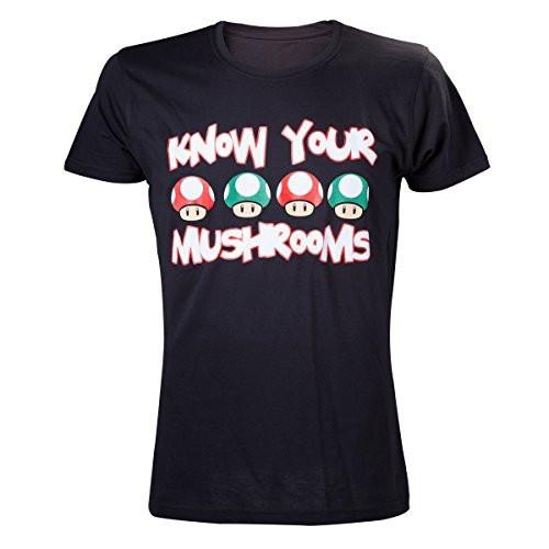 T-shirt - Nintendo - Know Your Mushrooms Herren  L von Bioworld